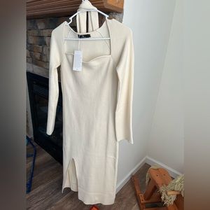 NWT size small sweater dress with tie